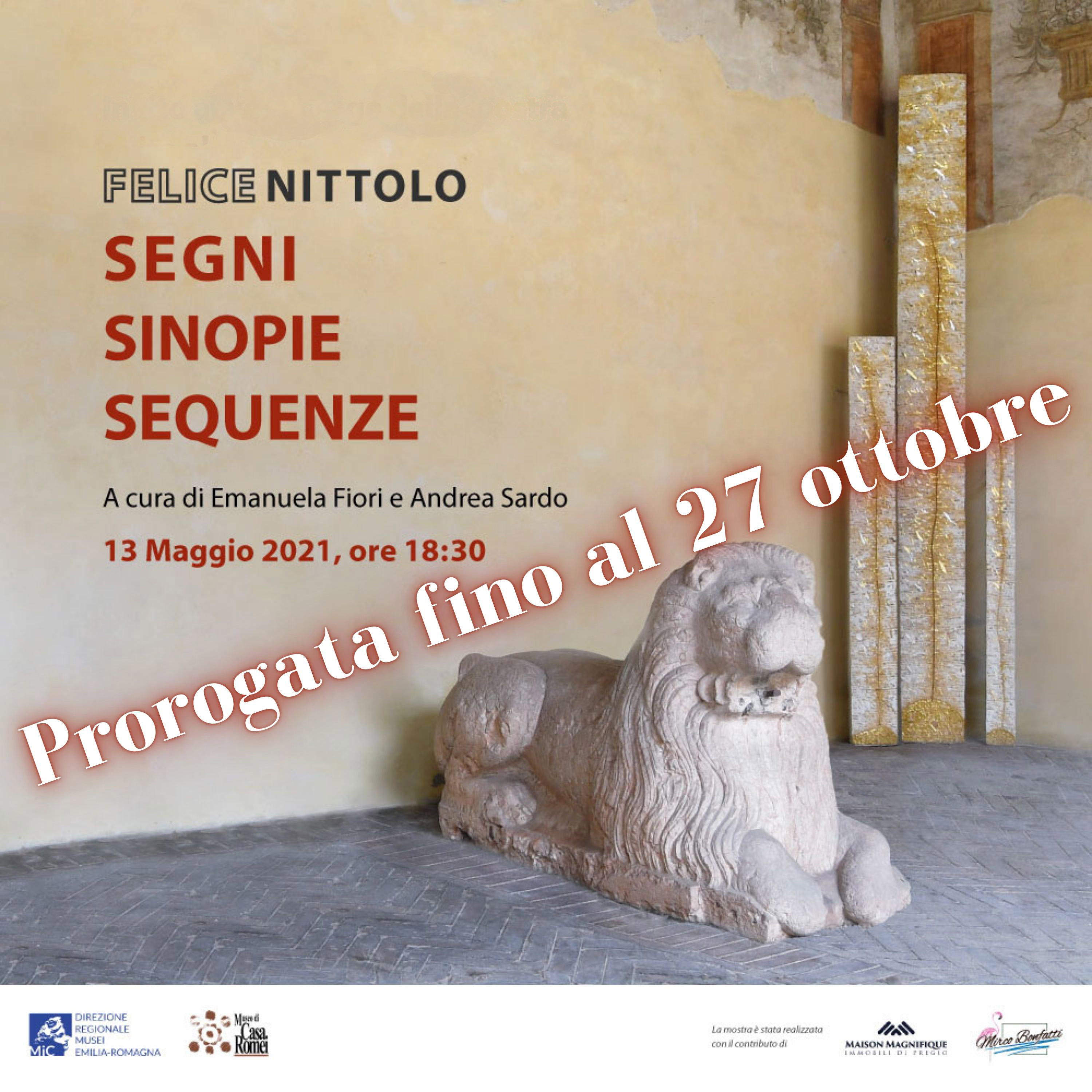 Prorogata la mostra "Segni, Sinopie, Sequenze" di Felice Nittolo al Museo di Casa Romei
